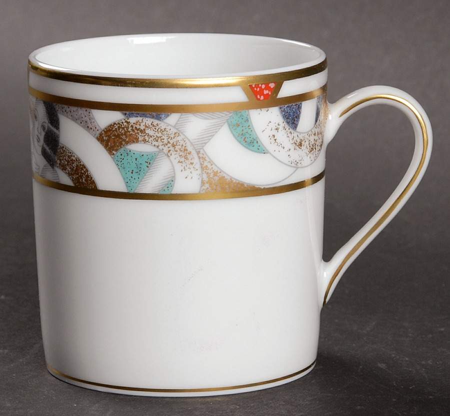Paris (Geometric Nudes) Flat Cup by Bernardaud-1