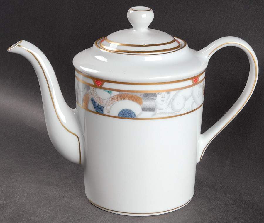 Paris (Geometric Nudes) Coffee Pot & Lid by Bernardaud-1