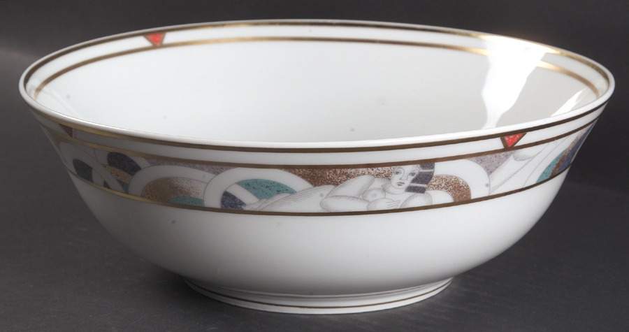 Paris (Geometric Nudes) 10" Large Salad Serving Bowl by Bernardaud-1