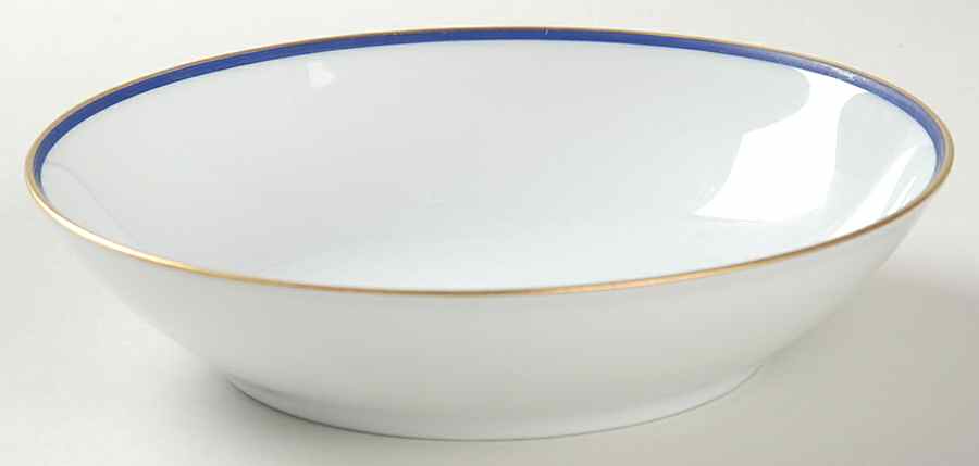 Perouse Blue Coupe Soup Bowl by Bernardaud-1