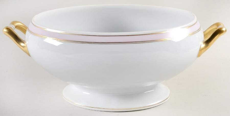 Pergolese Rose Tureen No Lid by Bernardaud-1