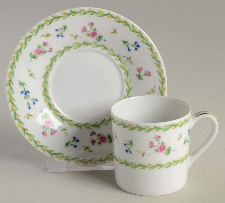 Poe Flat Demitasse Cup & Saucer Set by Bernardaud-1