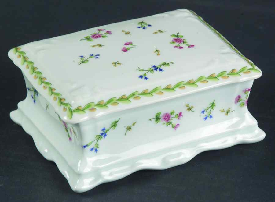 Poe Rectangular Box with Lid by Bernardaud-1