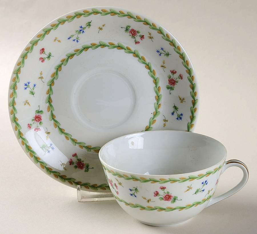 Poe Flat Cup & Saucer Set by Bernardaud-1