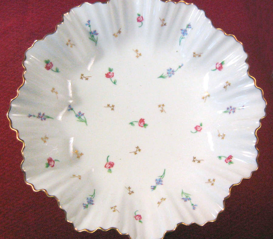 Pompadour (Scalloped, White Background) 8" Daniele Bowl by Bernardaud-1
