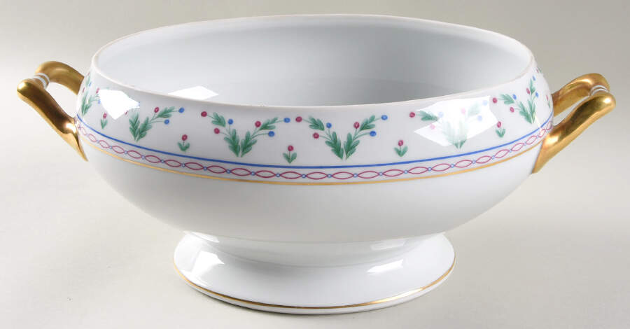 Pompadour (Smooth Edge) Tureen No Lid by Bernardaud-1