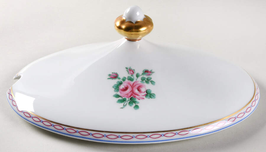 Pompadour (Smooth Edge) Lid for Tureen by Bernardaud-1