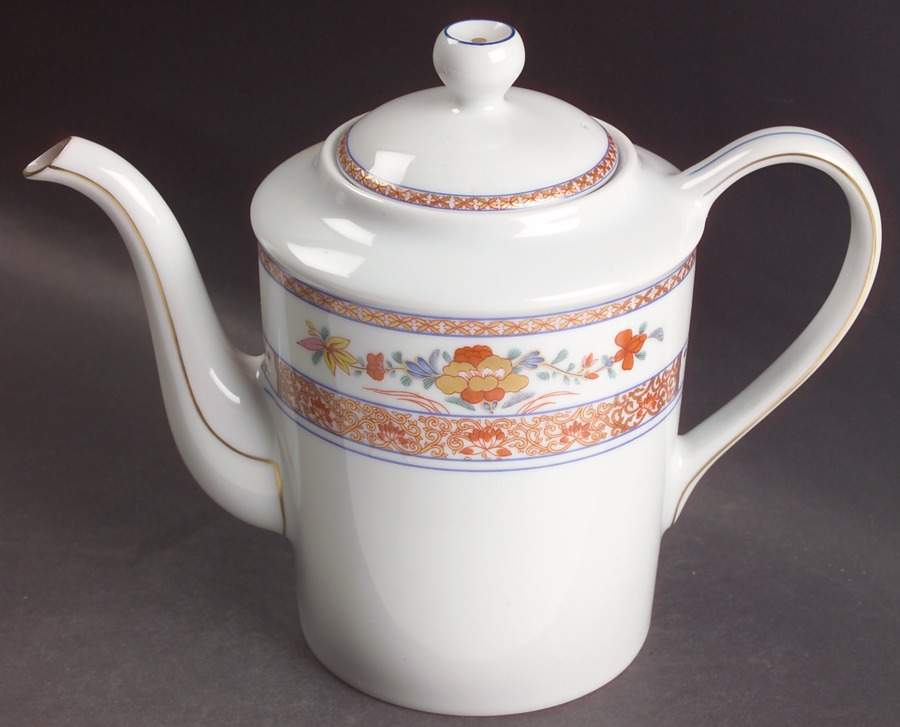Pondichery Coffee Pot & Lid by Bernardaud-1
