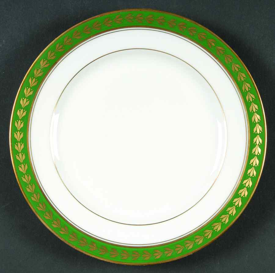 Pouilly Green Bread & Butter Plate by Bernardaud-1