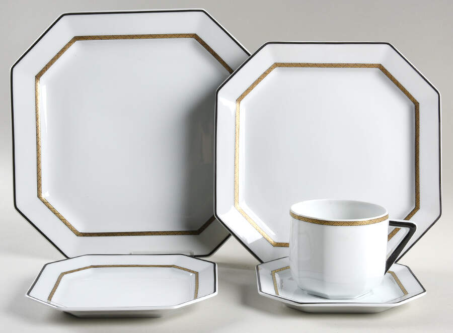 Prince Noir 5 Piece Place Setting by Bernardaud-1
