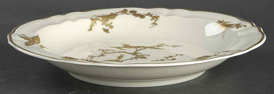 Reine Elizabeth Large Rim Soup Bowl by Bernardaud-1