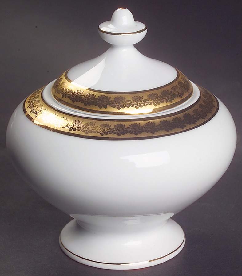 Rhapsody Sugar Bowl & Lid by Bernardaud-1