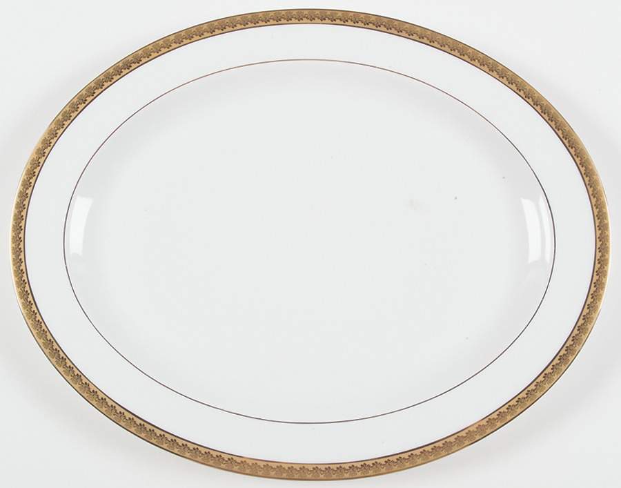 Rhapsody 15" Oval Serving Platter by Bernardaud-1
