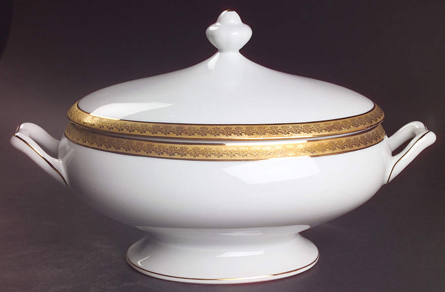 Rhapsody Oval Covered Vegetable by Bernardaud-1