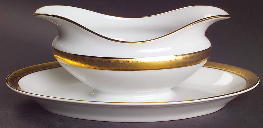 Rhapsody Gravy Boat with Attached Underplate by Bernardaud-1