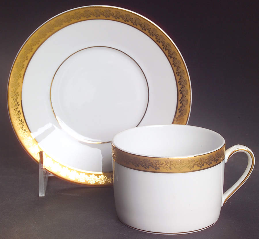 Rhapsody Flat Cup & Saucer Set by Bernardaud-1