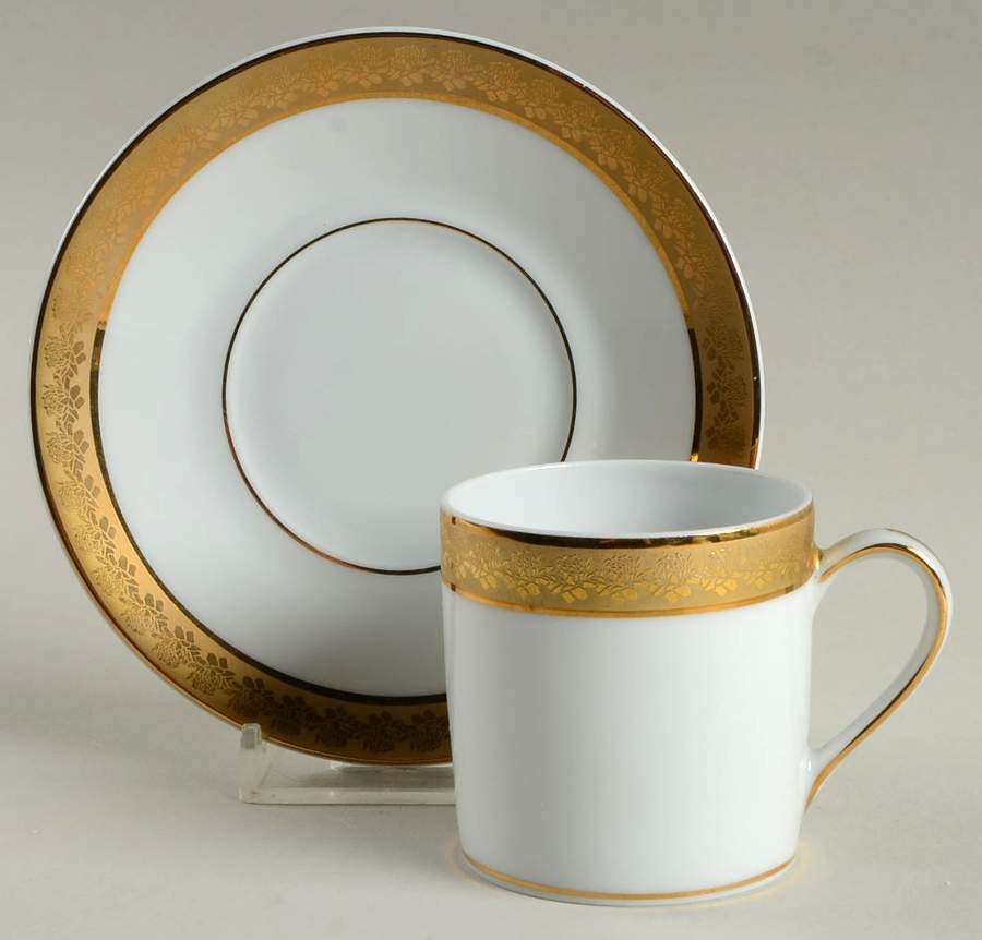 Rhapsody Flat Demitasse Cup & Saucer Set by Bernardaud-1