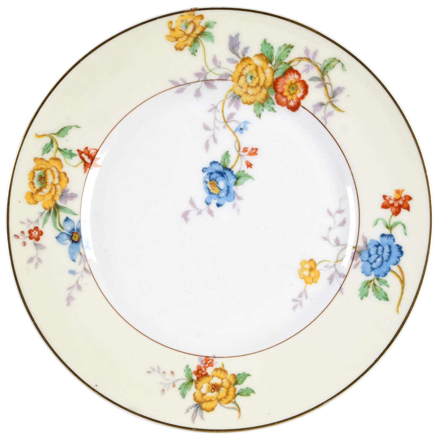Riviera (Cream & White) Salad Plate by Bernardaud-1