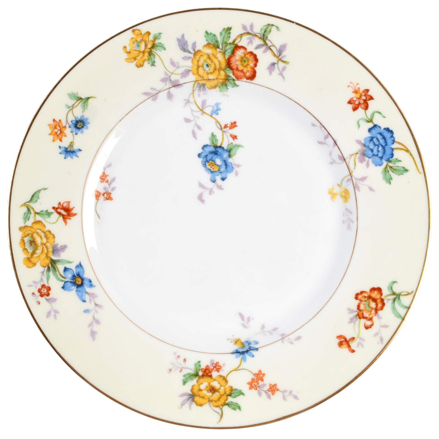 Riviera (Cream & White) Dinner Plate by Bernardaud-1