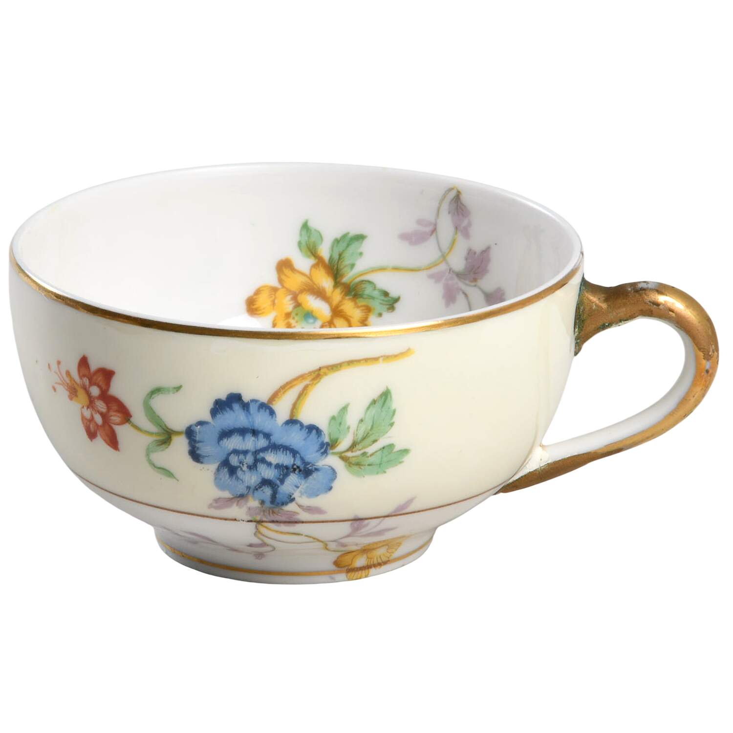 Riviera (Cream & White) Flat Cup by Bernardaud-1