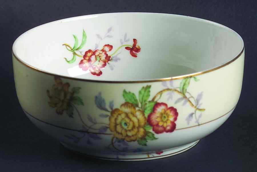 Riviera (Cream & White) Cranberry Bowl by Bernardaud-1