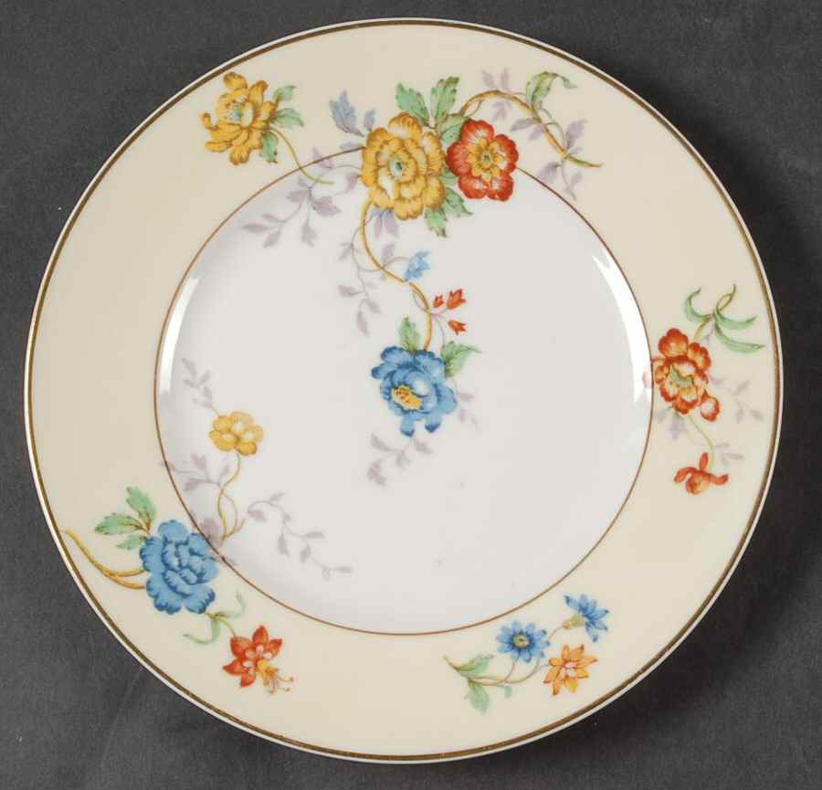 Riviera (Cream & White) Dessert/Pie Plate by Bernardaud-1