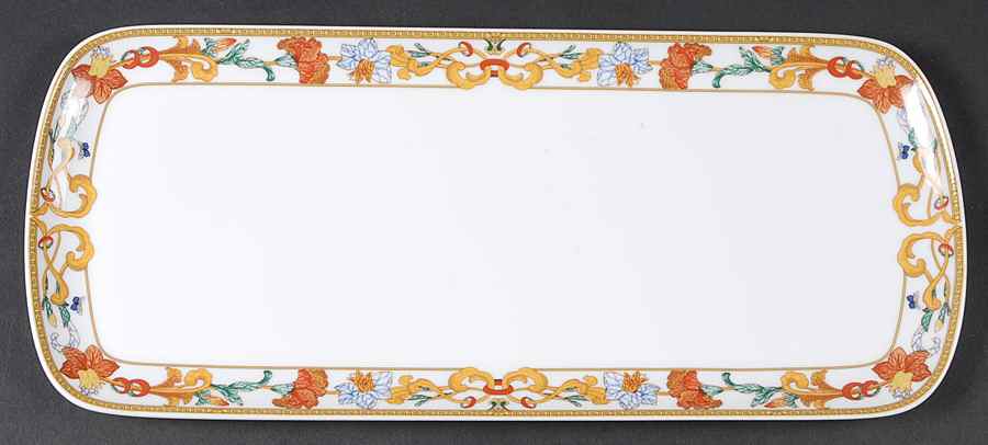 Roma Gold Oblong Cake Plate by Bernardaud-1