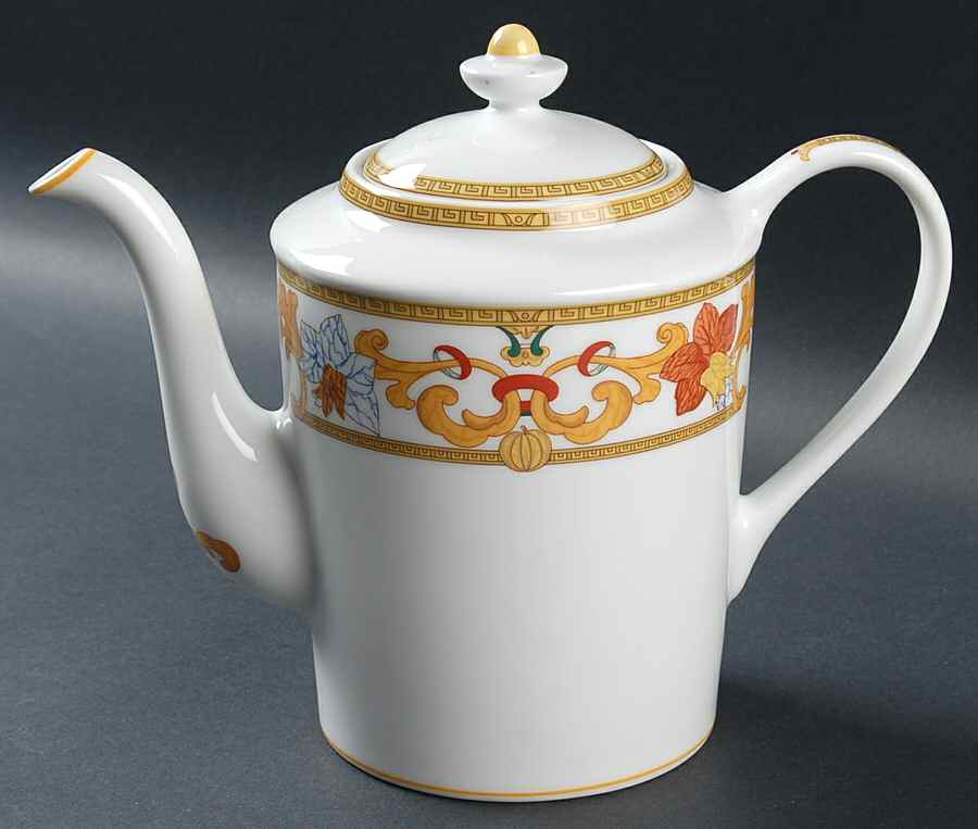 Roma Gold Coffee Pot & Lid by Bernardaud-1