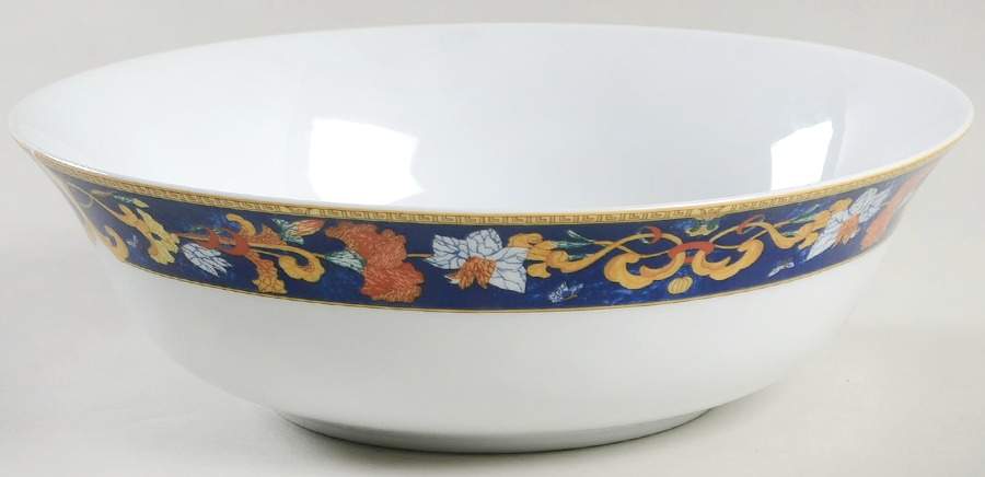 Roma Bleu (Blue) 8" Round Vegetable Bowl by Bernardaud-1