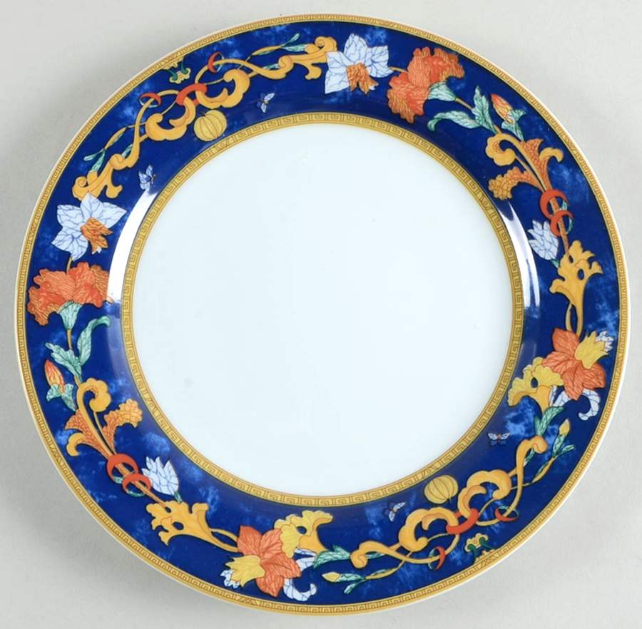 Roma Bleu (Blue) Salad Plate by Bernardaud-1