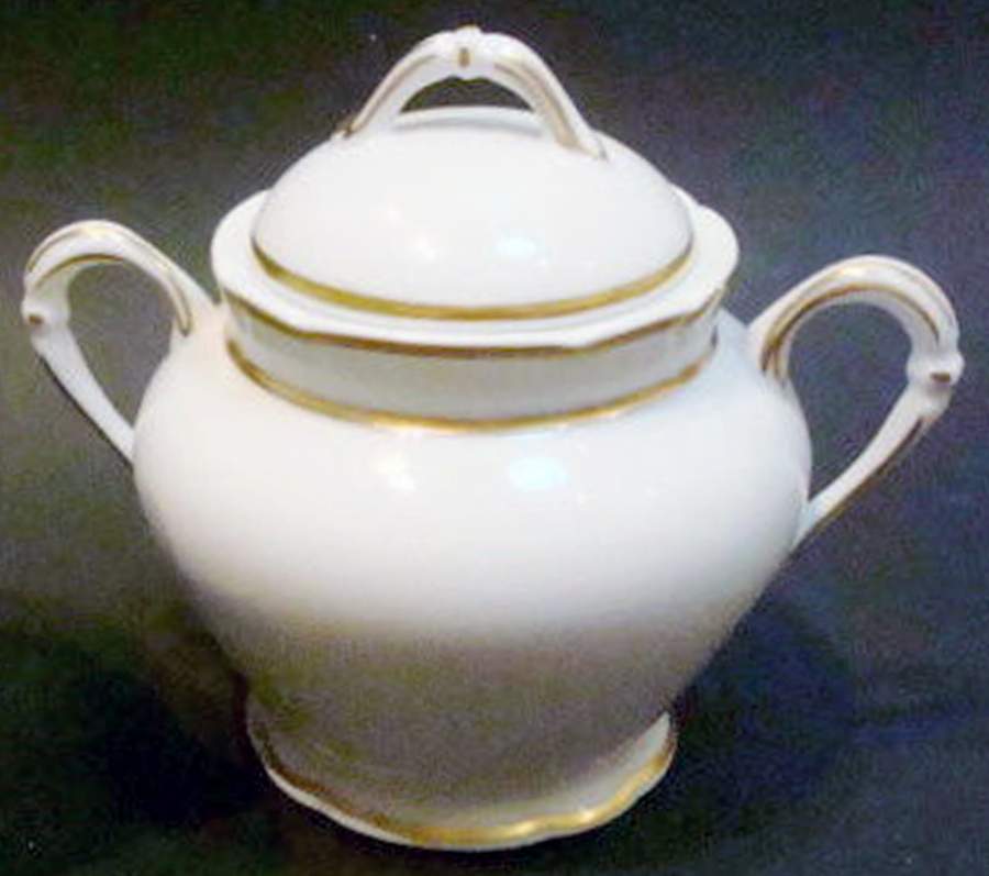 Ronsard Sugar Bowl & Lid by Bernardaud-1