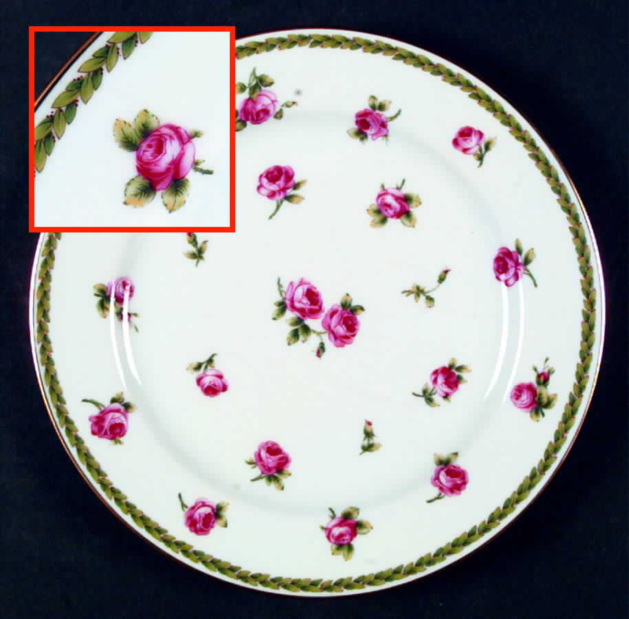 Roses Salad Plate by Bernardaud-1