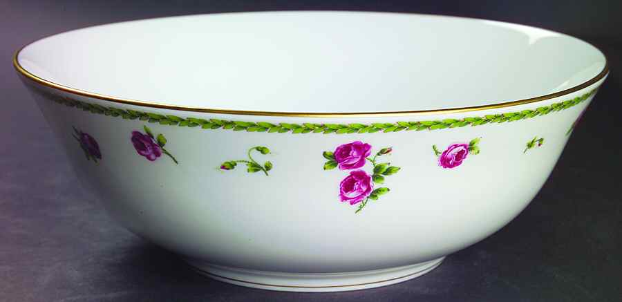 Roses 10" Large Salad Serving Bowl by Bernardaud-1