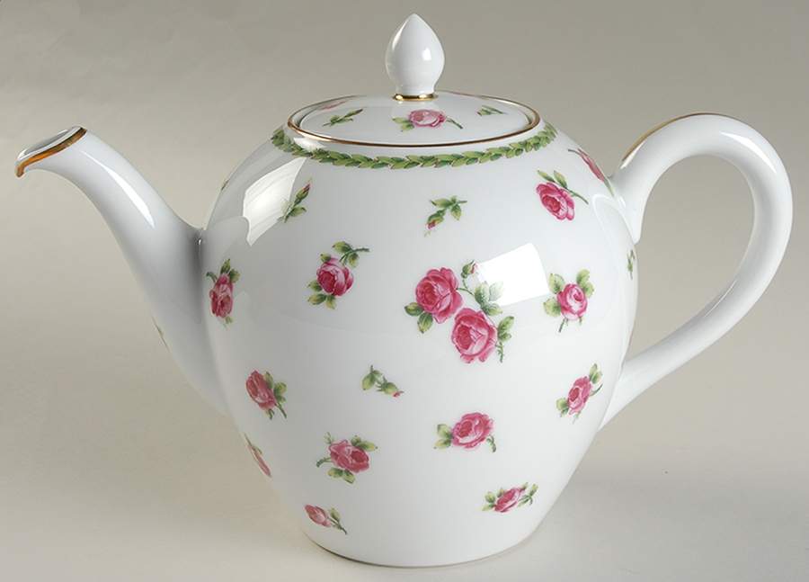 Roses Teapot & Lid by Bernardaud-1