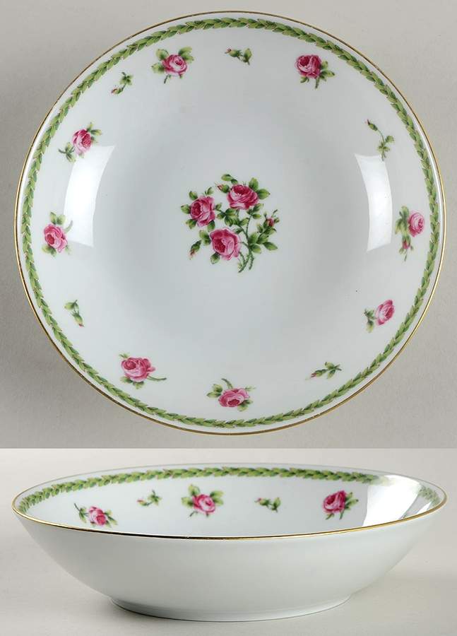 Roses Coupe Soup Bowl by Bernardaud-1