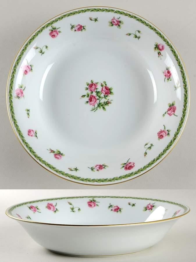 Roses 9" Round Vegetable Bowl by Bernardaud-1