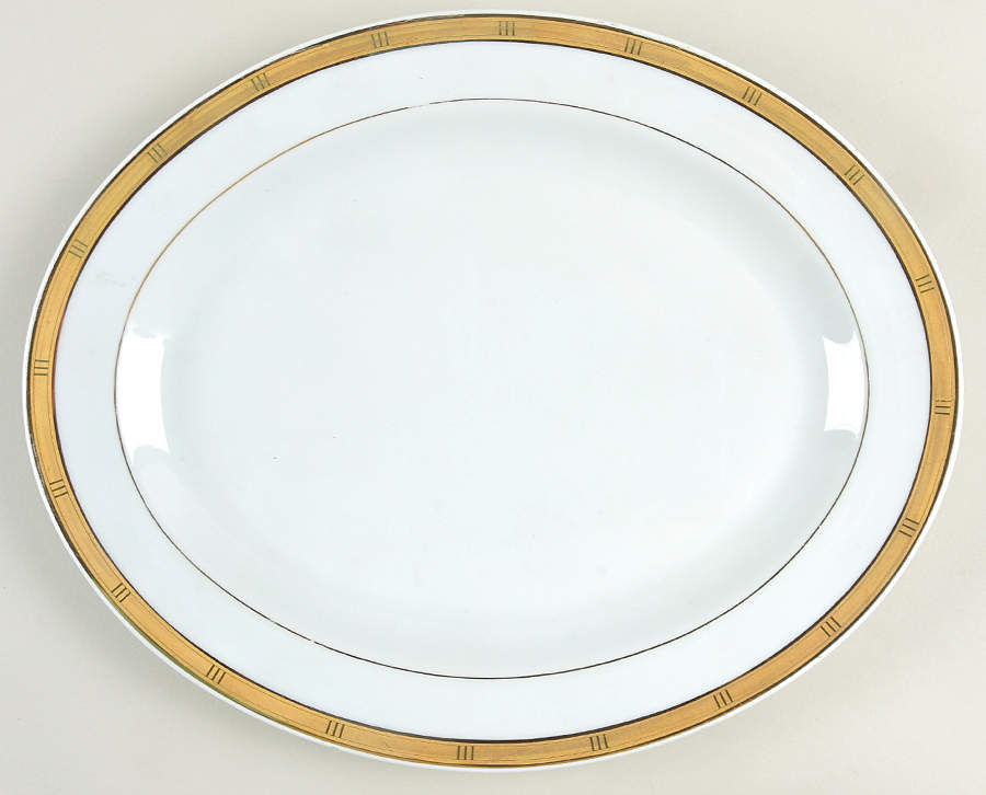 Roulette 13" Oval Serving Platter by Bernardaud-1