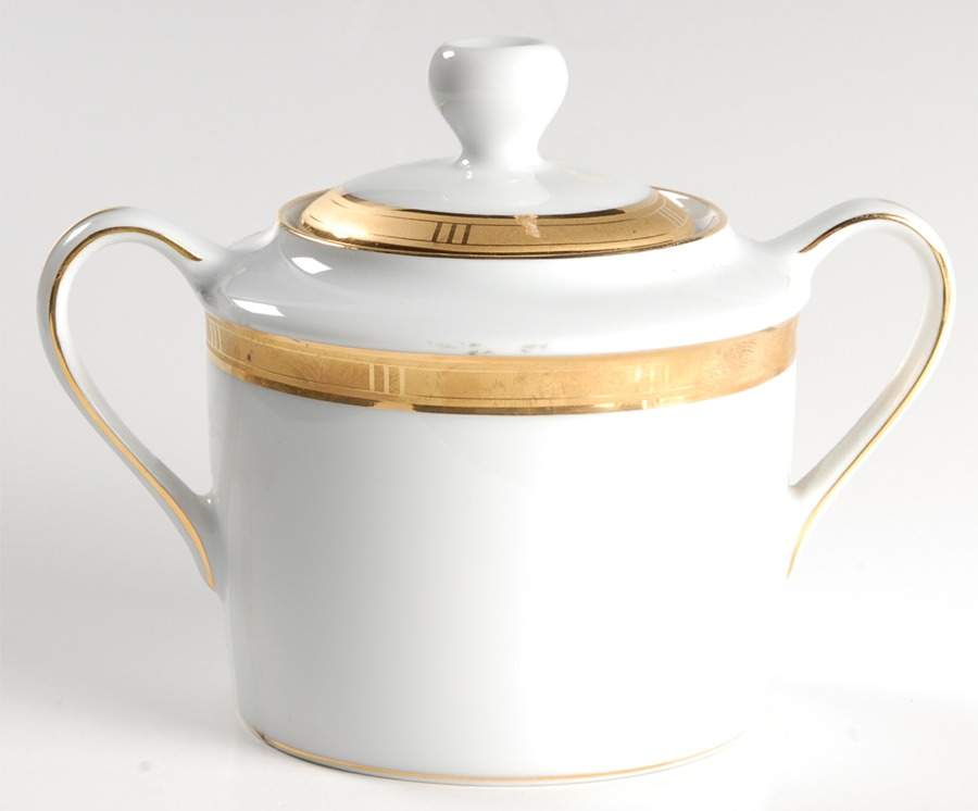 Roulette Sugar Bowl & Lid by Bernardaud-1
