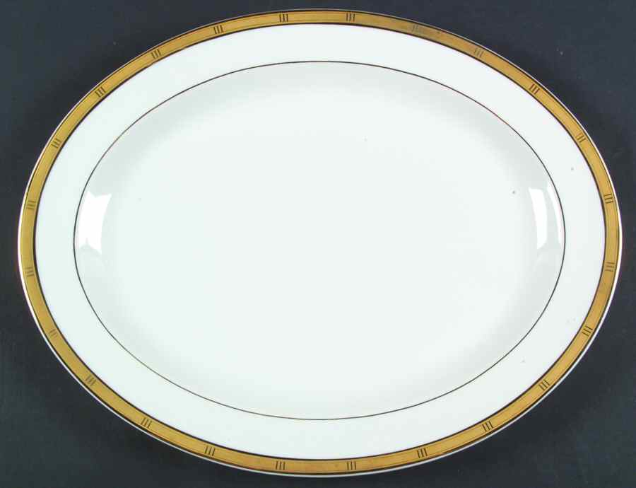 Roulette 15" Oval Serving Platter by Bernardaud-1