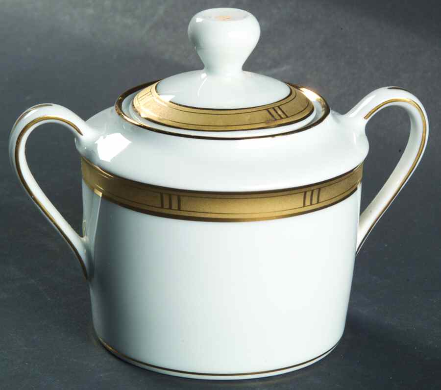 Roulette Sugar Bowl & Lid by Bernardaud-1
