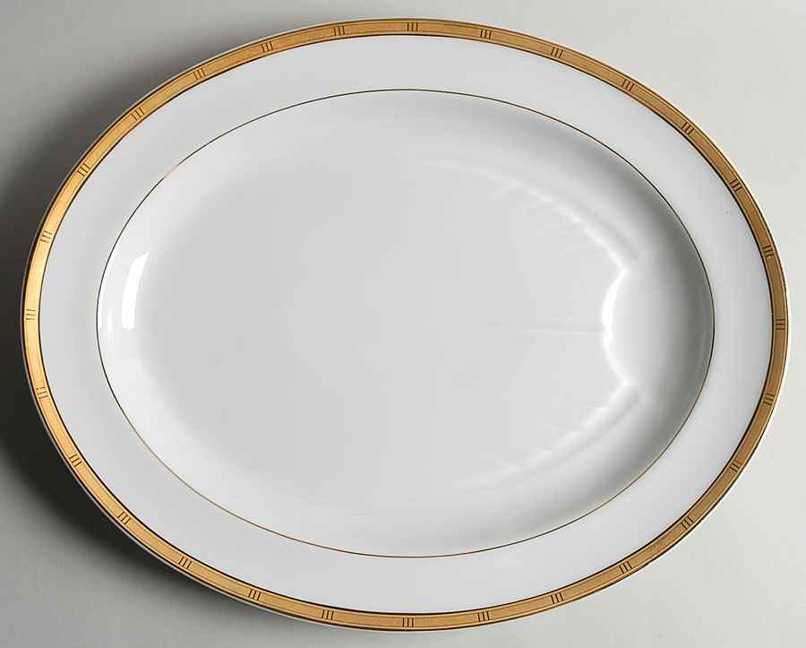Roulette 16" Oval Serving Platter by Bernardaud-1