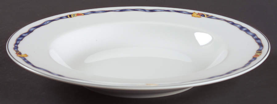 Ruban Bleu Rim Soup Bowl by Bernardaud-1