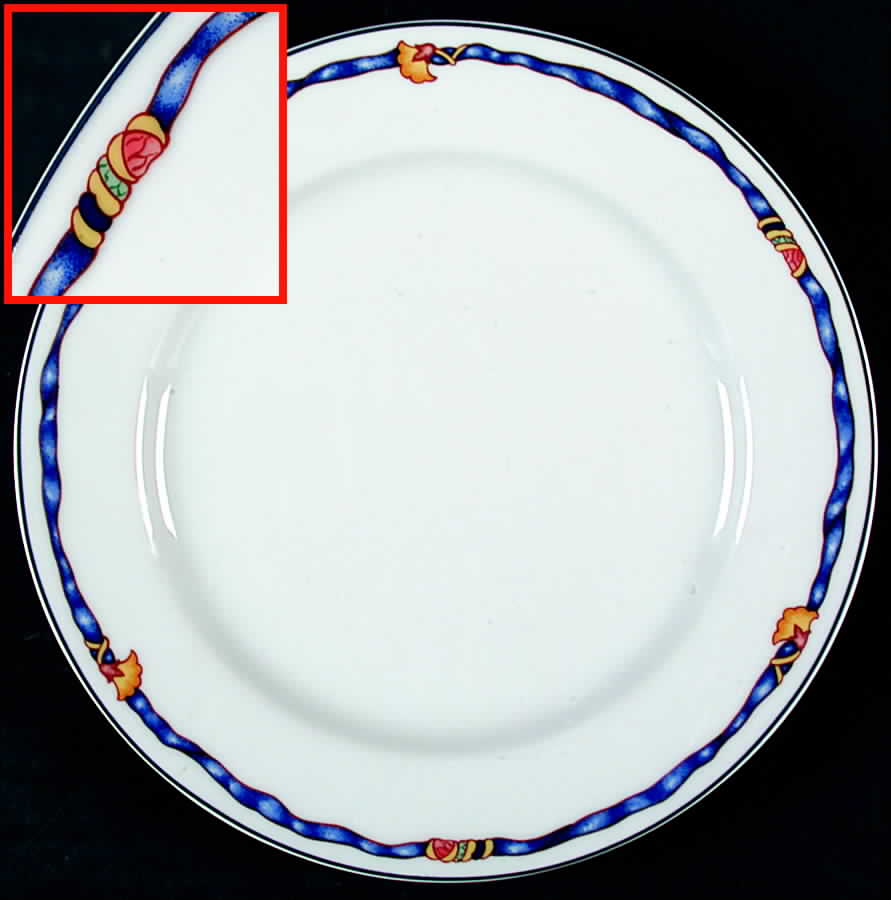 Ruban Bleu Salad Plate by Bernardaud-1