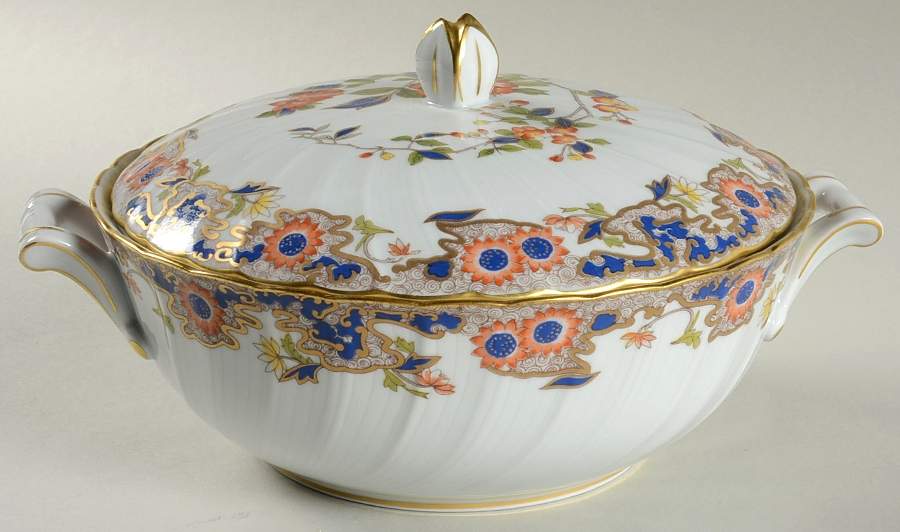 Singapour Round Covered Vegetable by Bernardaud-1