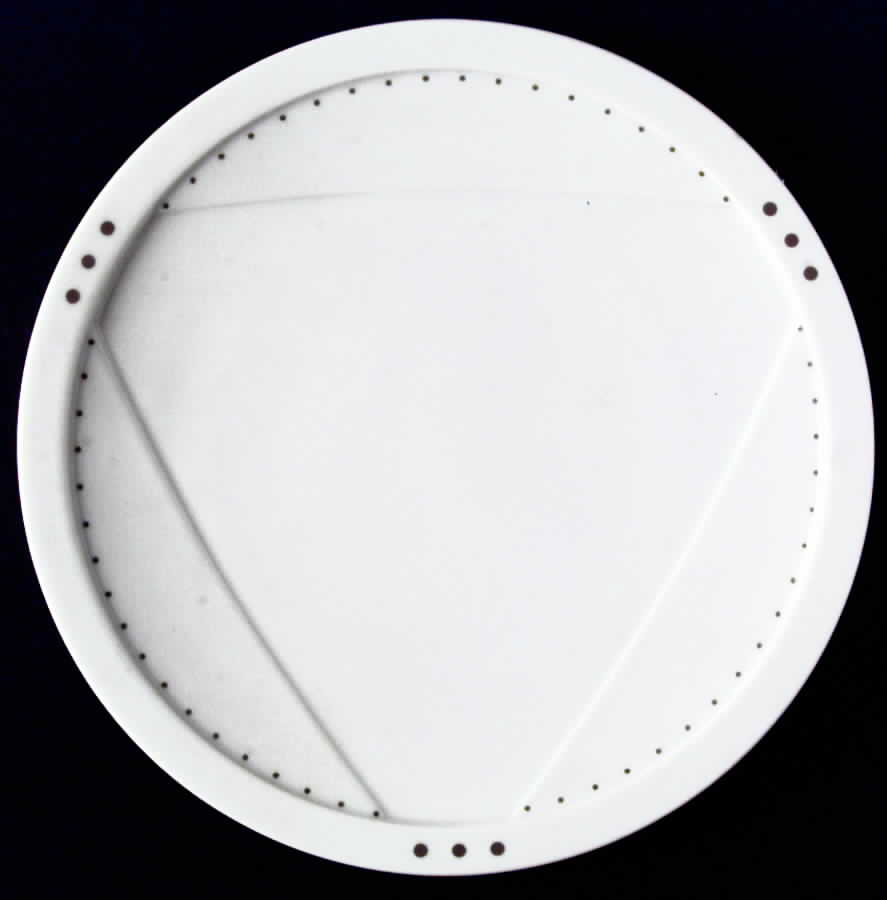 Silver Rivets Dinner Plate by Bernardaud-1