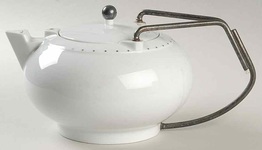 Silver Rivets Teapot & Lid by Bernardaud-1
