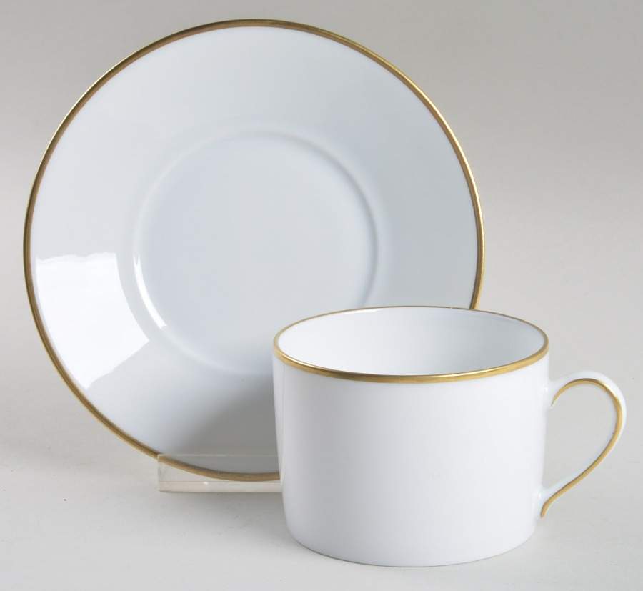 Smyrne Flat Cup & Saucer Set by Bernardaud-1