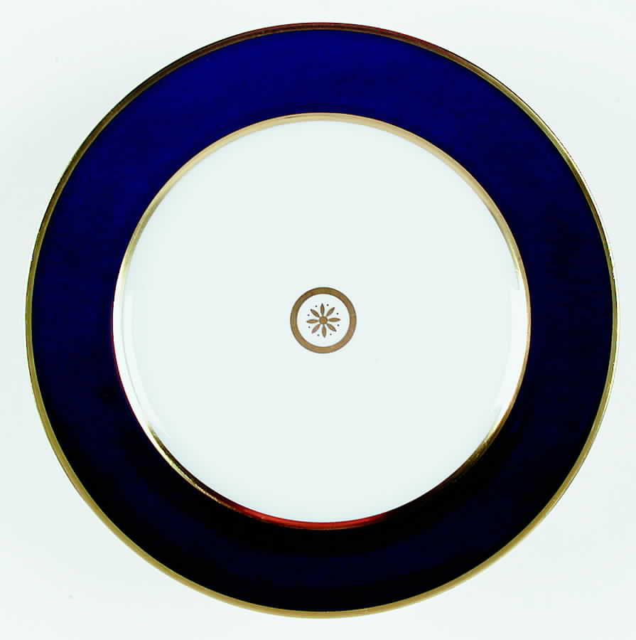 Sparte Cobalt Blue Dinner Plate by Bernardaud-1