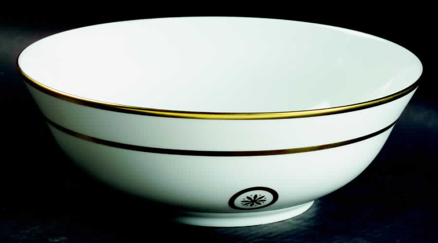 Sparte Gold 10" Large Salad Serving Bowl by Bernardaud-1