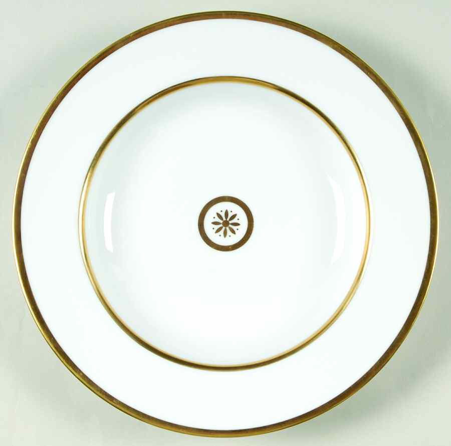 Sparte Gold Rim Soup Bowl by Bernardaud-1
